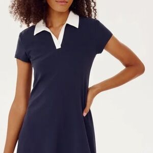 Abercrombie & Fitch YPB Black White Active Dress Womens Tennis Golf NWT Small